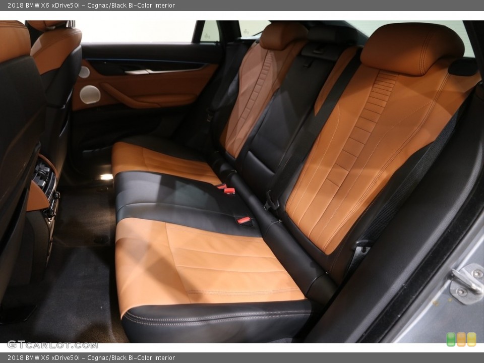 Cognac/Black Bi-Color Interior Rear Seat for the 2018 BMW X6 xDrive50i #141773552