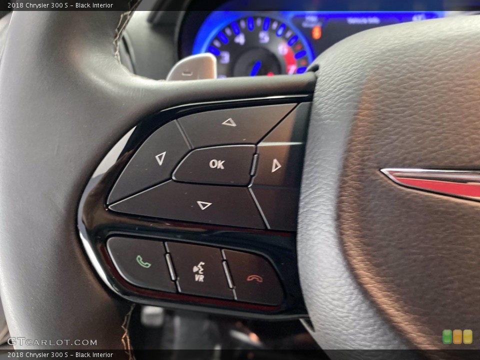 Black Interior Steering Wheel for the 2018 Chrysler 300 S #141774875