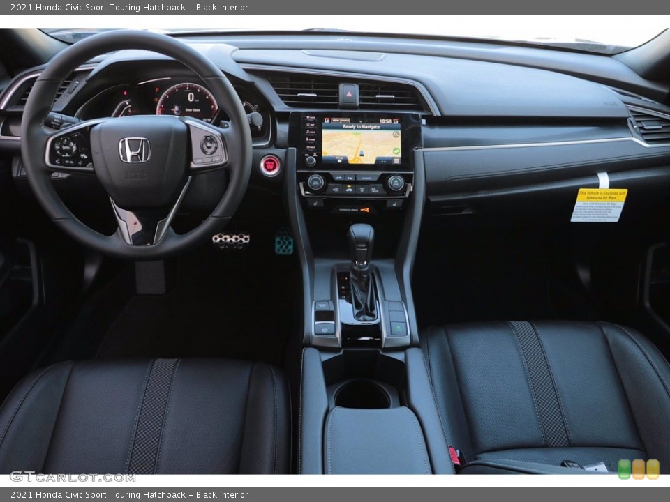 Black Interior Dashboard for the 2021 Honda Civic Sport Touring Hatchback #141776657