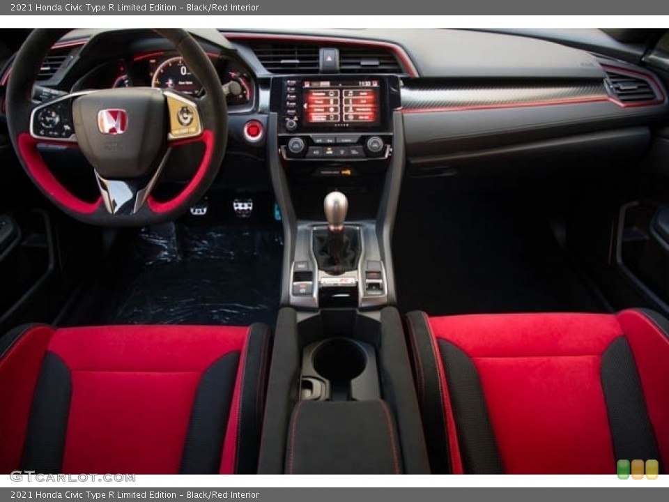 Black/Red Interior Dashboard for the 2021 Honda Civic Type R Limited Edition #141776882