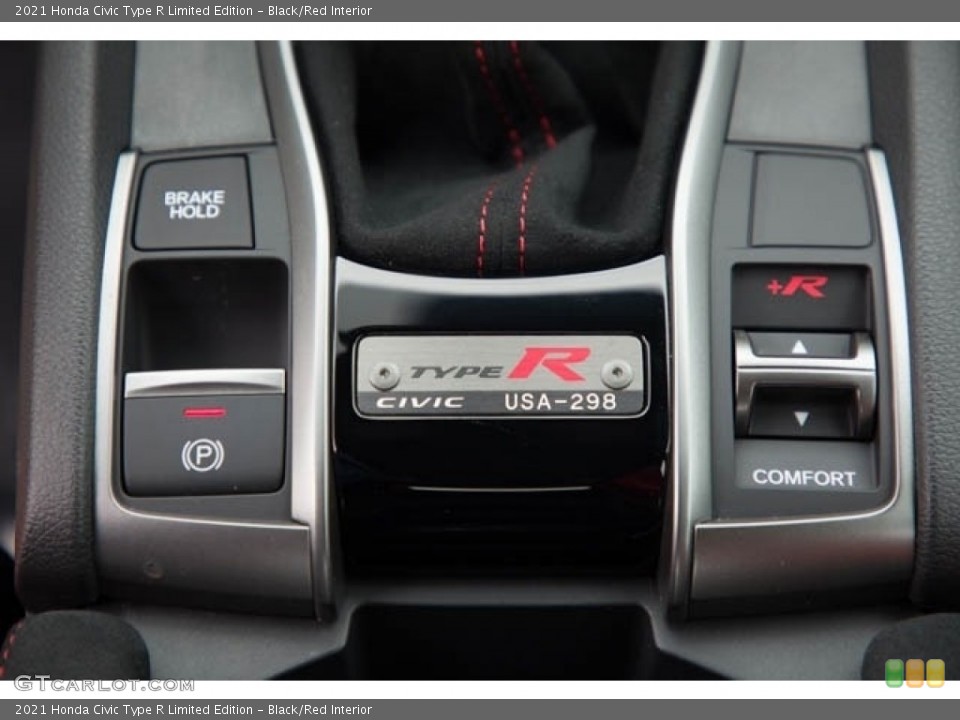 Black/Red Interior Controls for the 2021 Honda Civic Type R Limited Edition #141777065