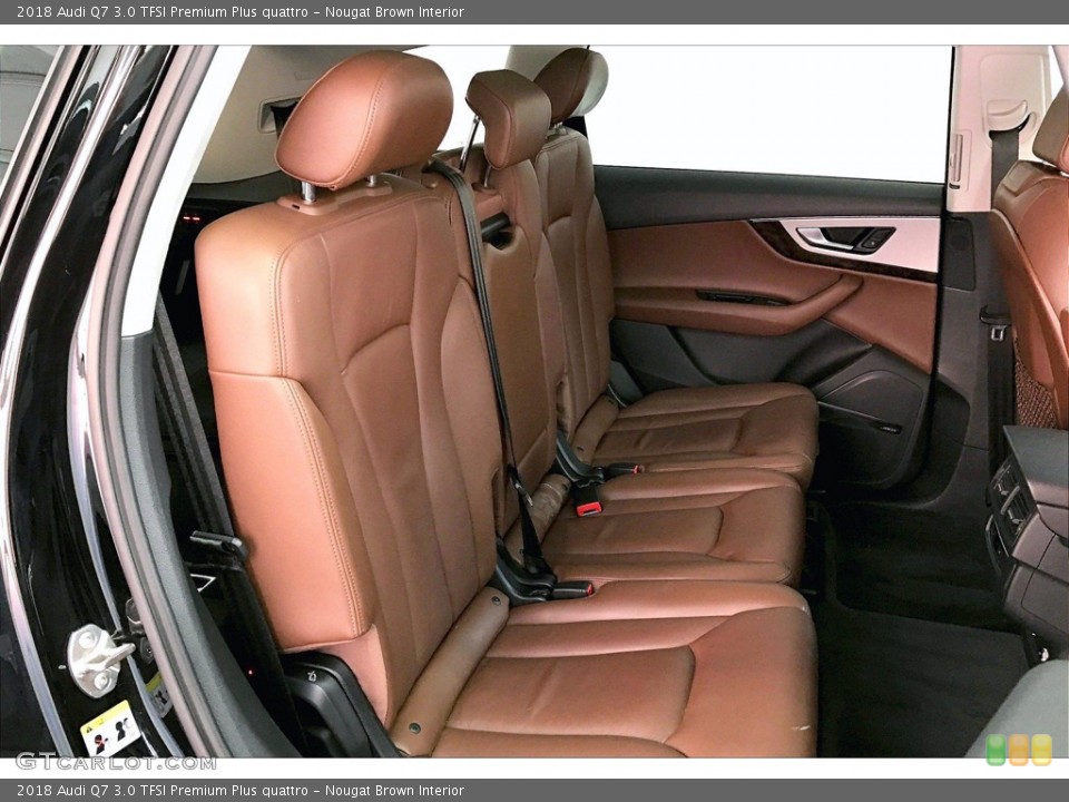Nougat Brown Interior Rear Seat for the 2018 Audi Q7 3.0 TFSI Premium Plus quattro #141779039