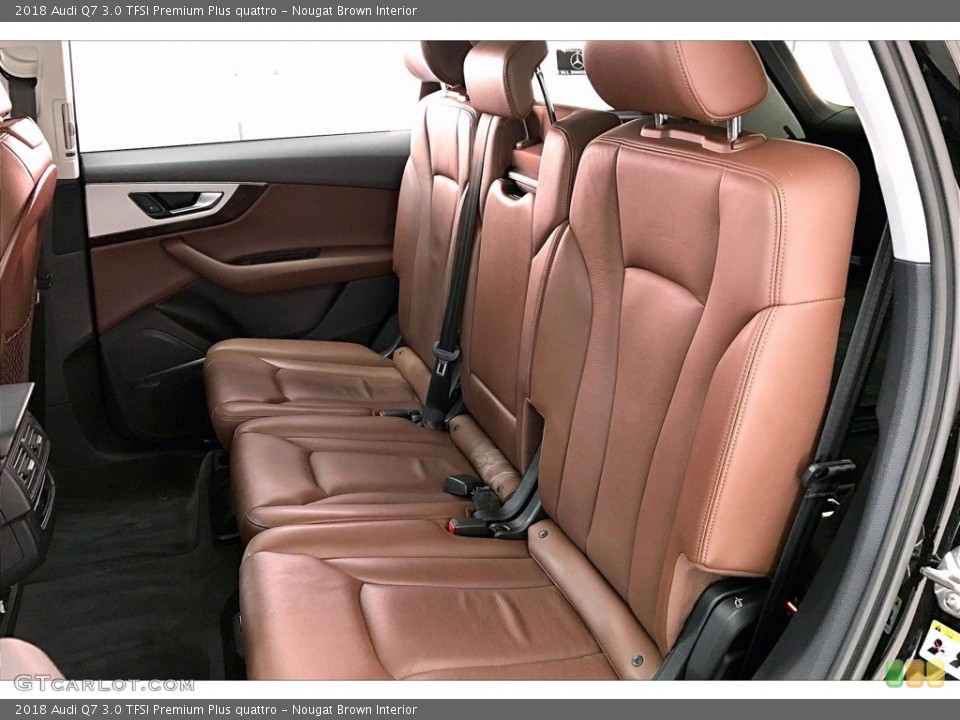 Nougat Brown Interior Rear Seat for the 2018 Audi Q7 3.0 TFSI Premium Plus quattro #141779070