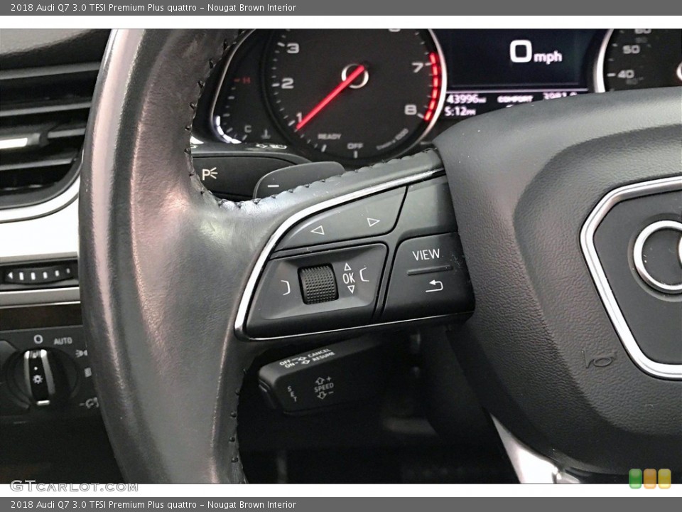 Nougat Brown Interior Steering Wheel for the 2018 Audi Q7 3.0 TFSI Premium Plus quattro #141779096