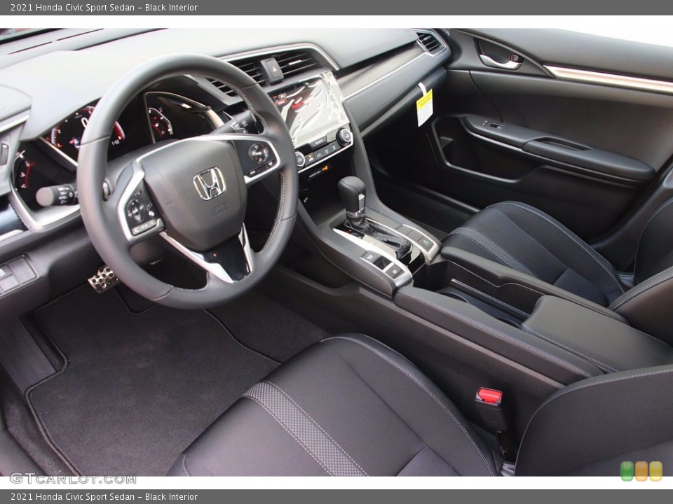 Black Interior Photo for the 2021 Honda Civic Sport Sedan #141779801