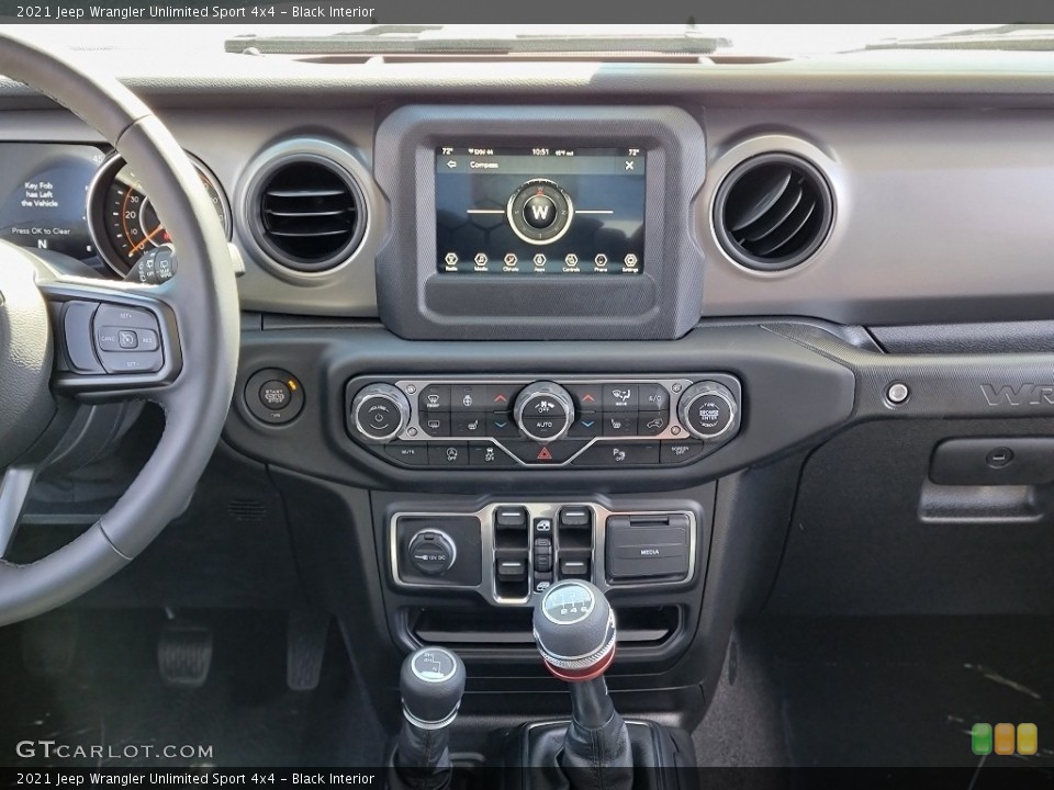 Black Interior Controls for the 2021 Jeep Wrangler Unlimited Sport 4x4 #141782159