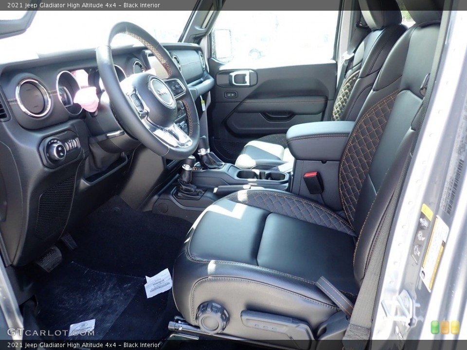 Black Interior Front Seat for the 2021 Jeep Gladiator High Altitude 4x4 #141783146