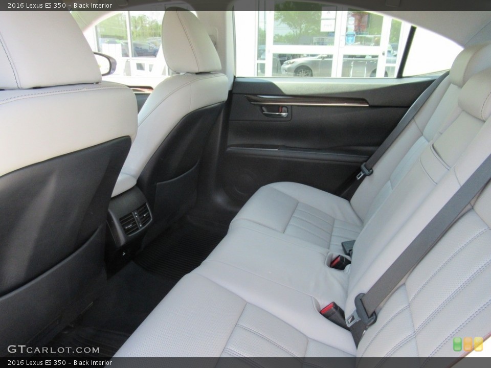 Black Interior Rear Seat for the 2016 Lexus ES 350 #141785729