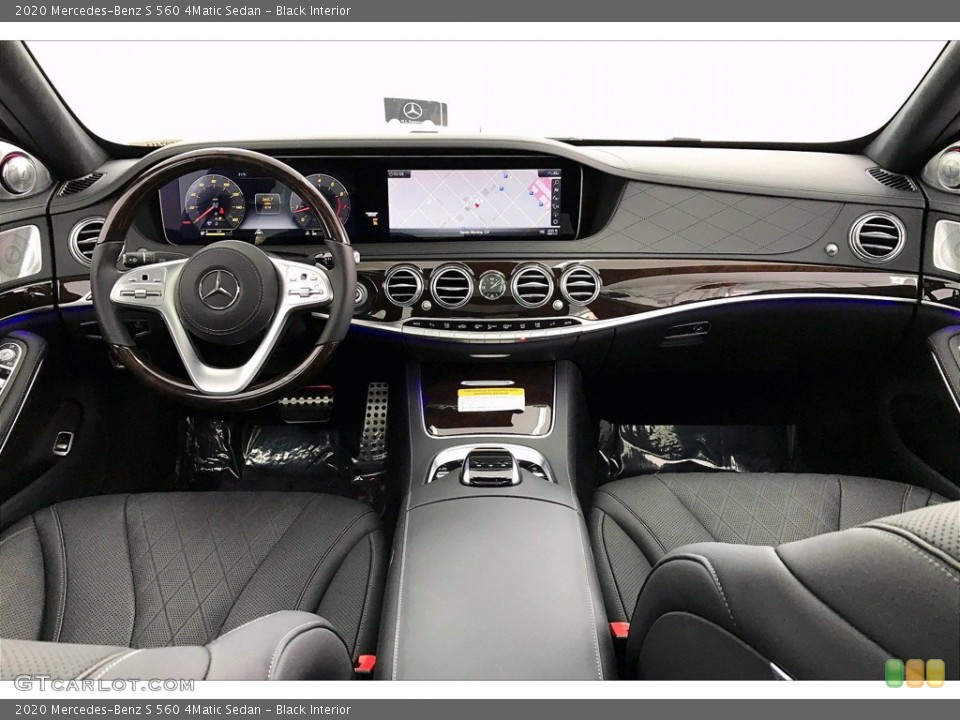 Black Interior Dashboard for the 2020 Mercedes-Benz S 560 4Matic Sedan #141786116