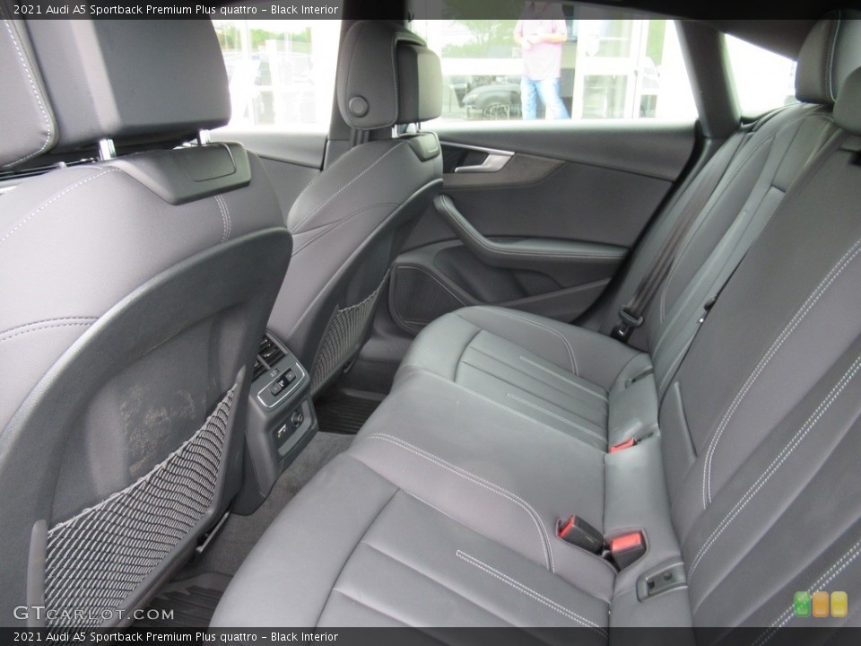 Black Interior Rear Seat for the 2021 Audi A5 Sportback Premium Plus quattro #141787555