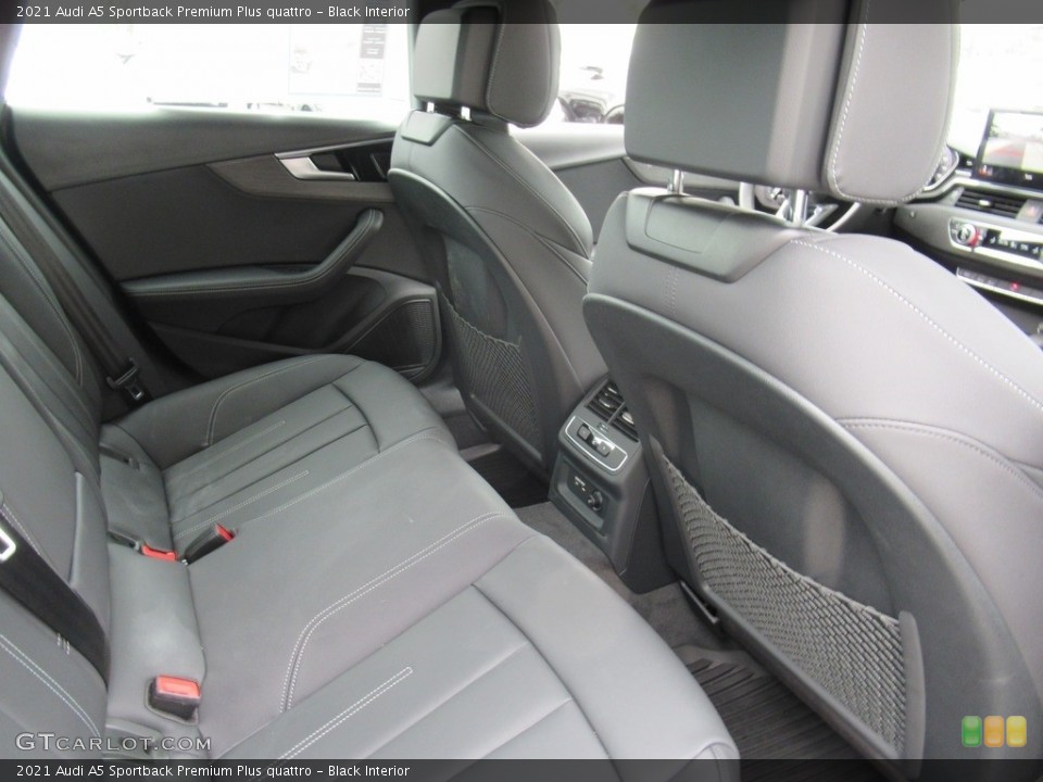 Black Interior Rear Seat for the 2021 Audi A5 Sportback Premium Plus quattro #141787597