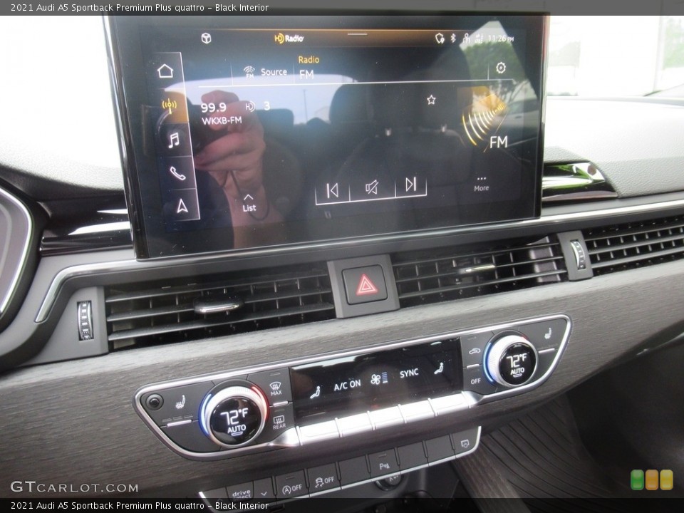Black Interior Controls for the 2021 Audi A5 Sportback Premium Plus quattro #141787687
