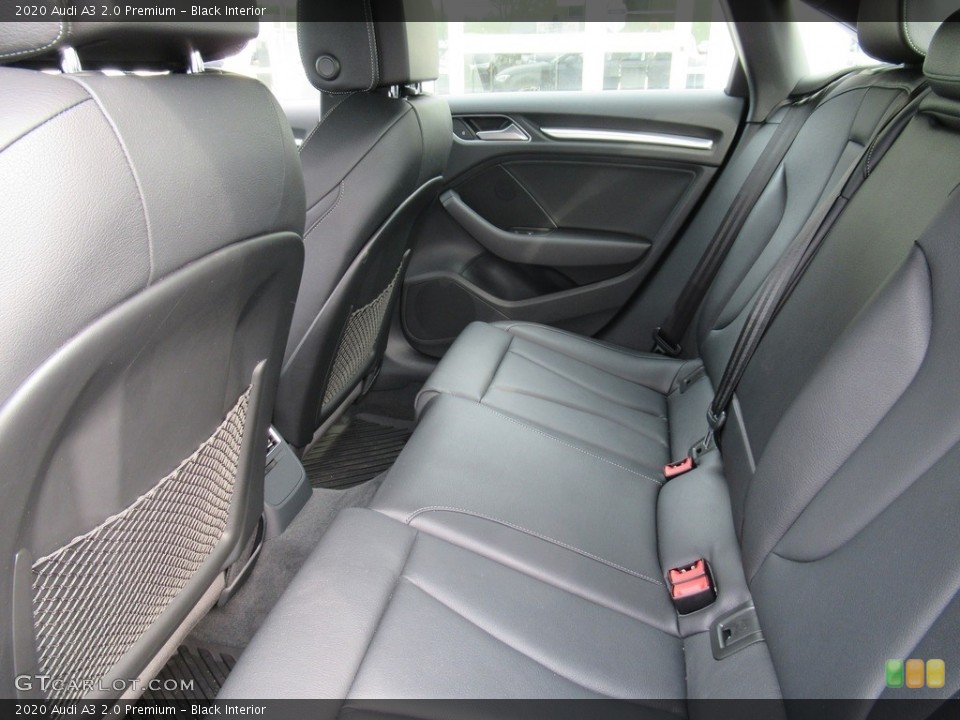 Black Interior Rear Seat for the 2020 Audi A3 2.0 Premium #141789322