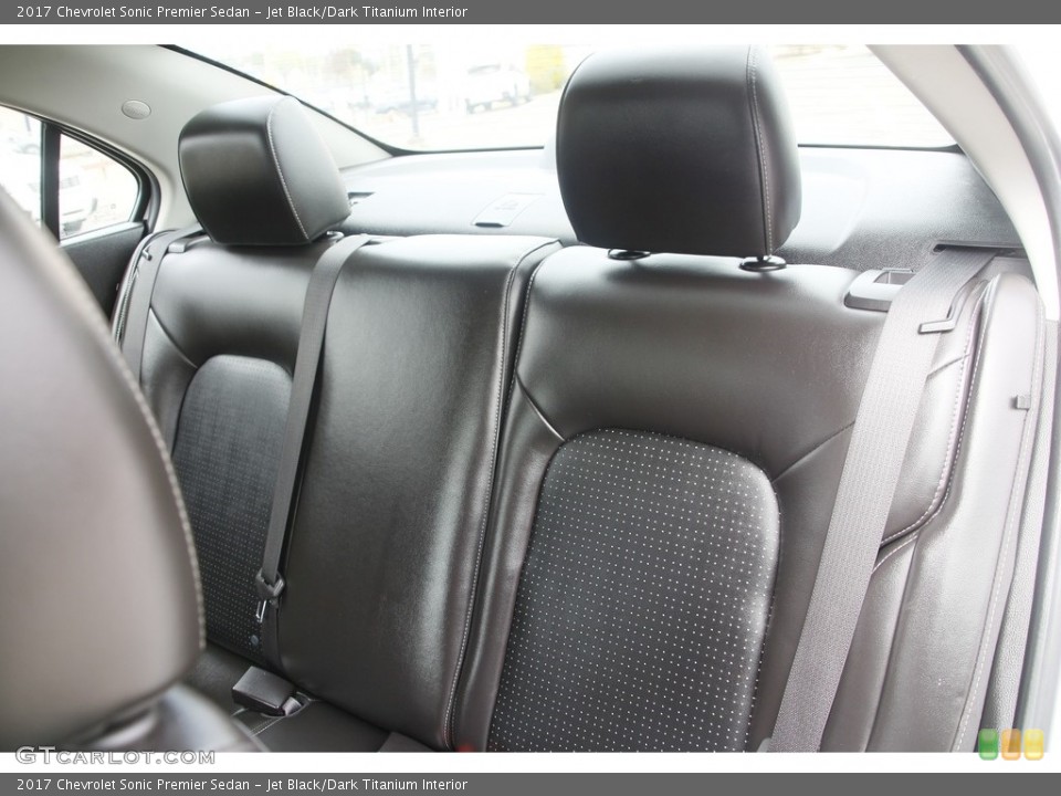 Jet Black/Dark Titanium Interior Rear Seat for the 2017 Chevrolet Sonic Premier Sedan #141791112