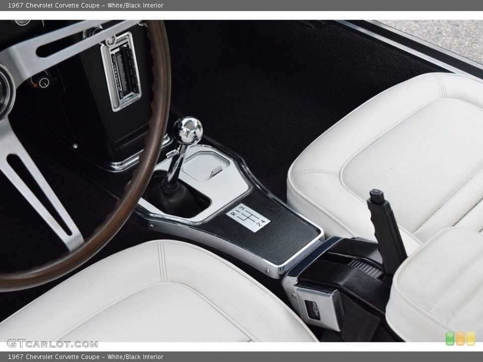 White/Black Interior Transmission for the 1967 Chevrolet Corvette Coupe #141793421