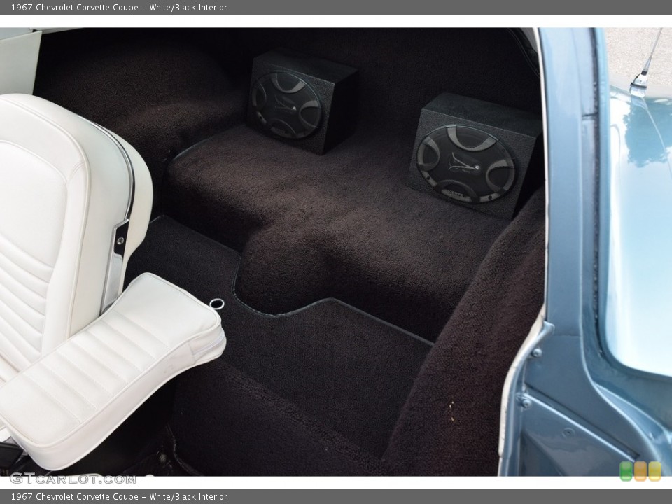White/Black Interior Rear Seat for the 1967 Chevrolet Corvette Coupe #141793529