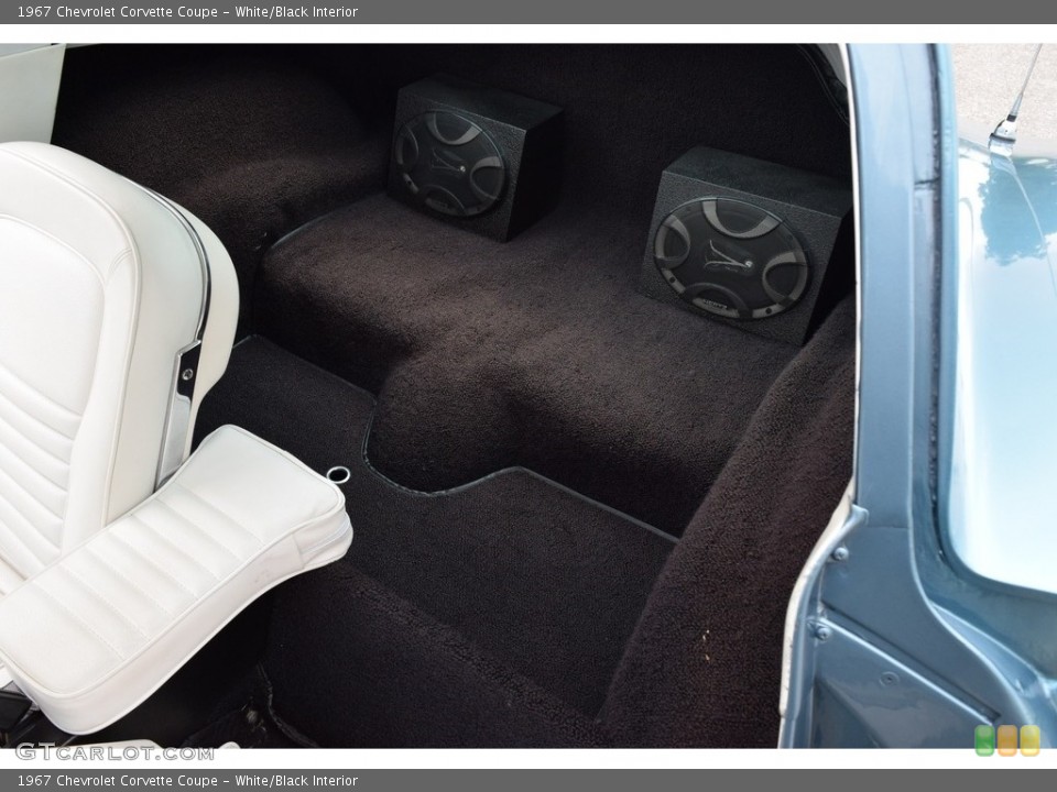 White/Black Interior Rear Seat for the 1967 Chevrolet Corvette Coupe #141793556