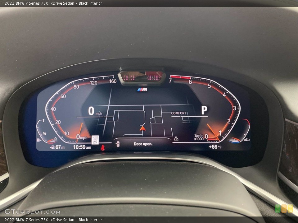 Black Interior Gauges for the 2022 BMW 7 Series 750i xDrive Sedan #141794408