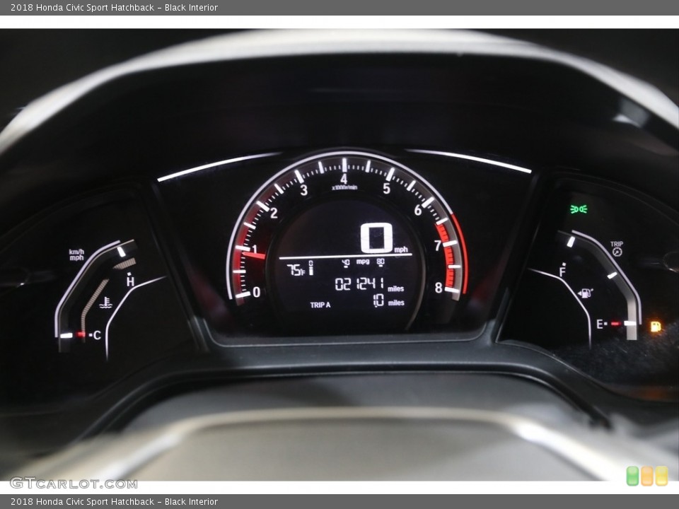 Black Interior Gauges for the 2018 Honda Civic Sport Hatchback #141794444