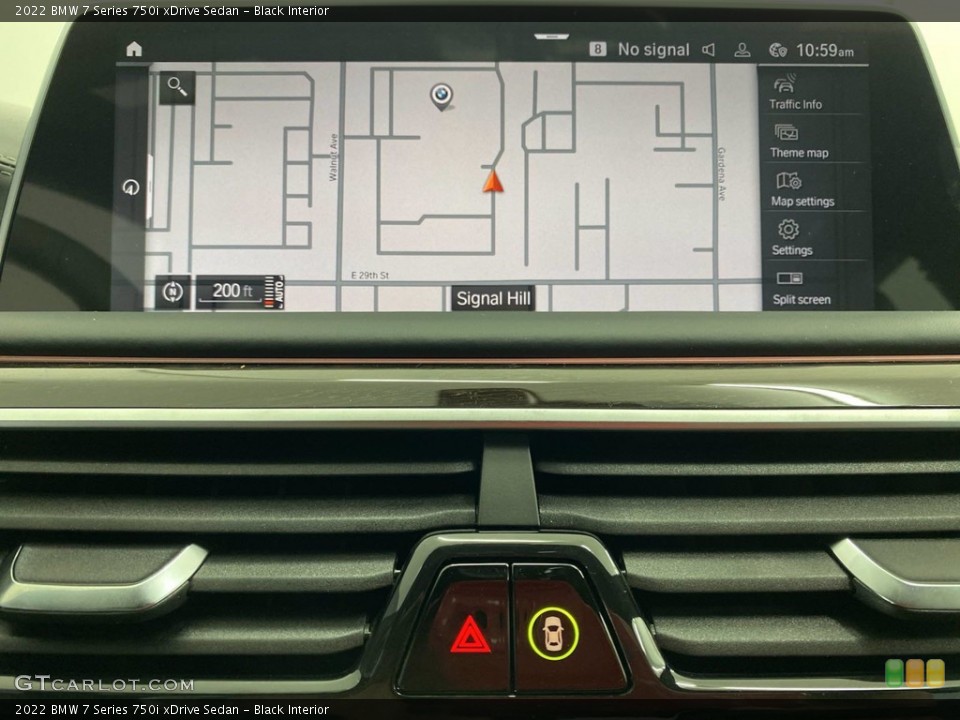 Black Interior Navigation for the 2022 BMW 7 Series 750i xDrive Sedan #141794471