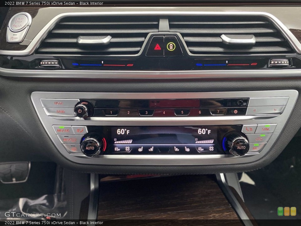 Black Interior Controls for the 2022 BMW 7 Series 750i xDrive Sedan #141794528