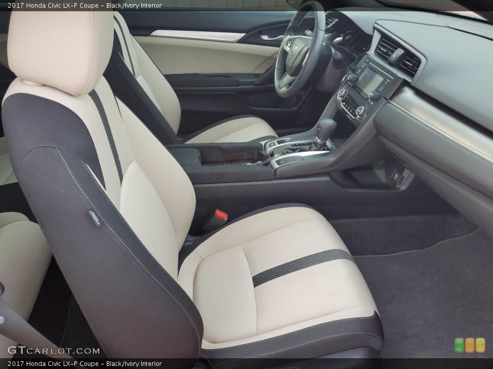 Black/Ivory 2017 Honda Civic Interiors