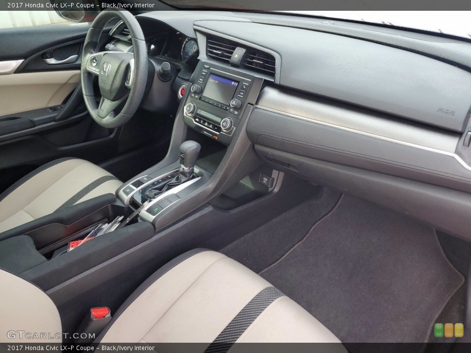 Black/Ivory Interior Dashboard for the 2017 Honda Civic LX-P Coupe #141797117