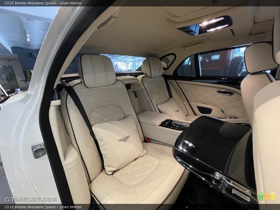 Linen Interior Rear Seat for the 2016 Bentley Mulsanne Speed #141797708
