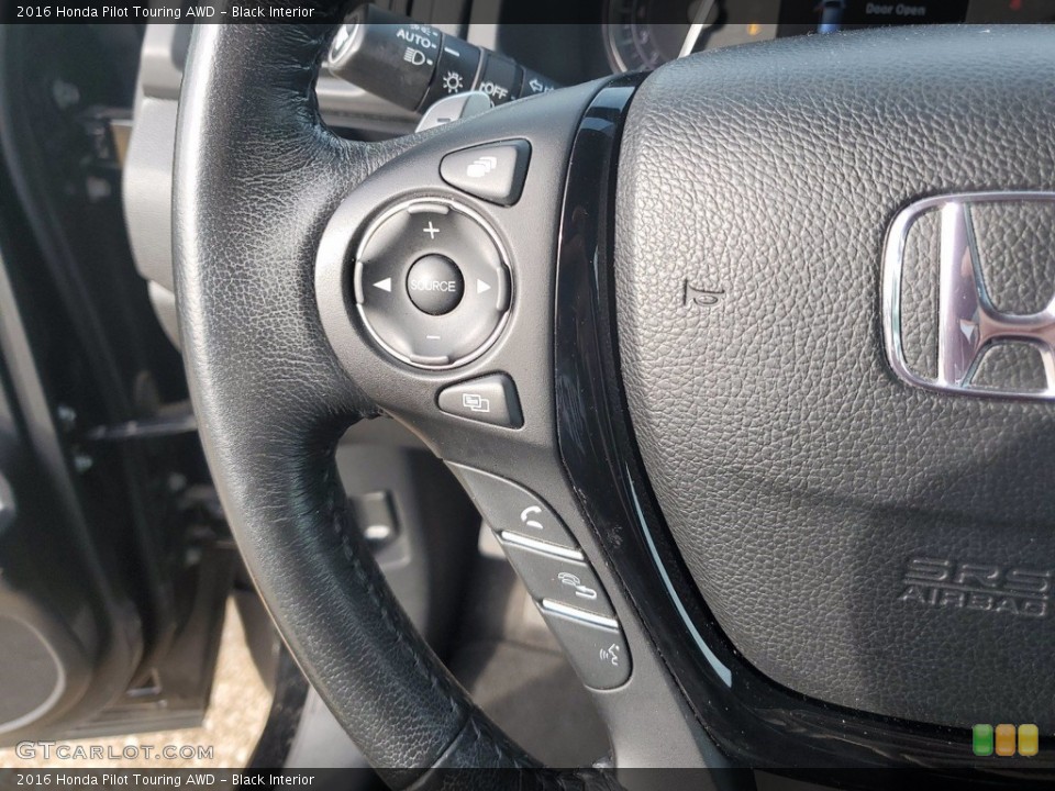 Black Interior Steering Wheel for the 2016 Honda Pilot Touring AWD #141798470