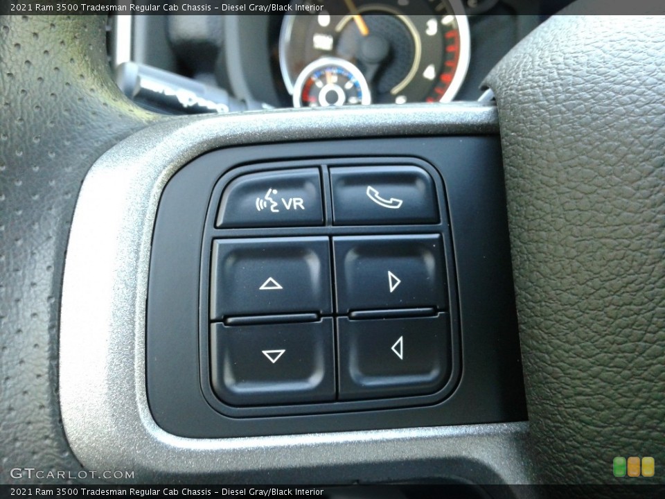 Diesel Gray/Black Interior Steering Wheel for the 2021 Ram 3500 Tradesman Regular Cab Chassis #141798974