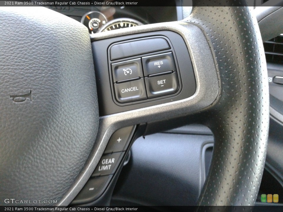 Diesel Gray/Black Interior Steering Wheel for the 2021 Ram 3500 Tradesman Regular Cab Chassis #141799004