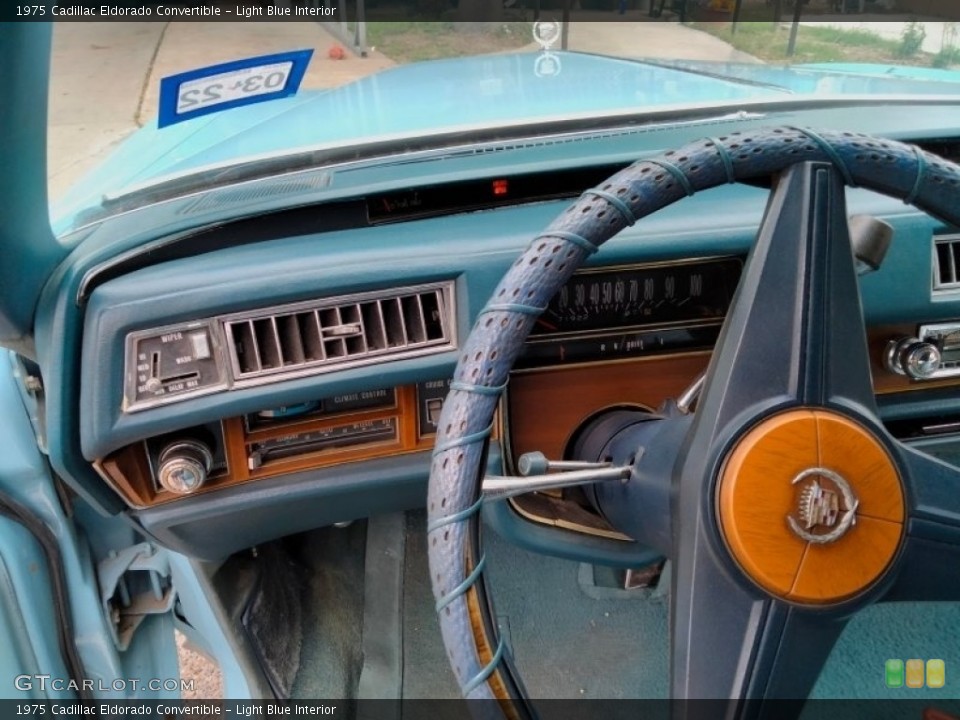 Light Blue Interior Steering Wheel for the 1975 Cadillac Eldorado Convertible #141799658