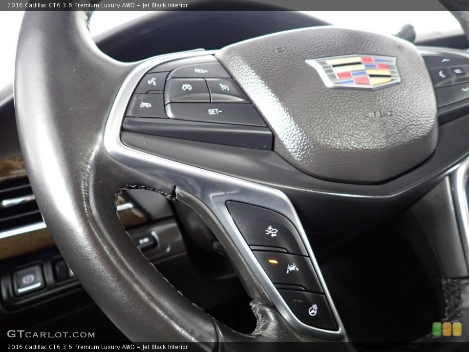 Jet Black Interior Steering Wheel for the 2016 Cadillac CT6 3.6 Premium Luxury AWD #141801020