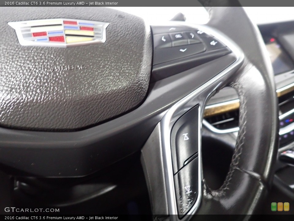 Jet Black Interior Steering Wheel for the 2016 Cadillac CT6 3.6 Premium Luxury AWD #141801041