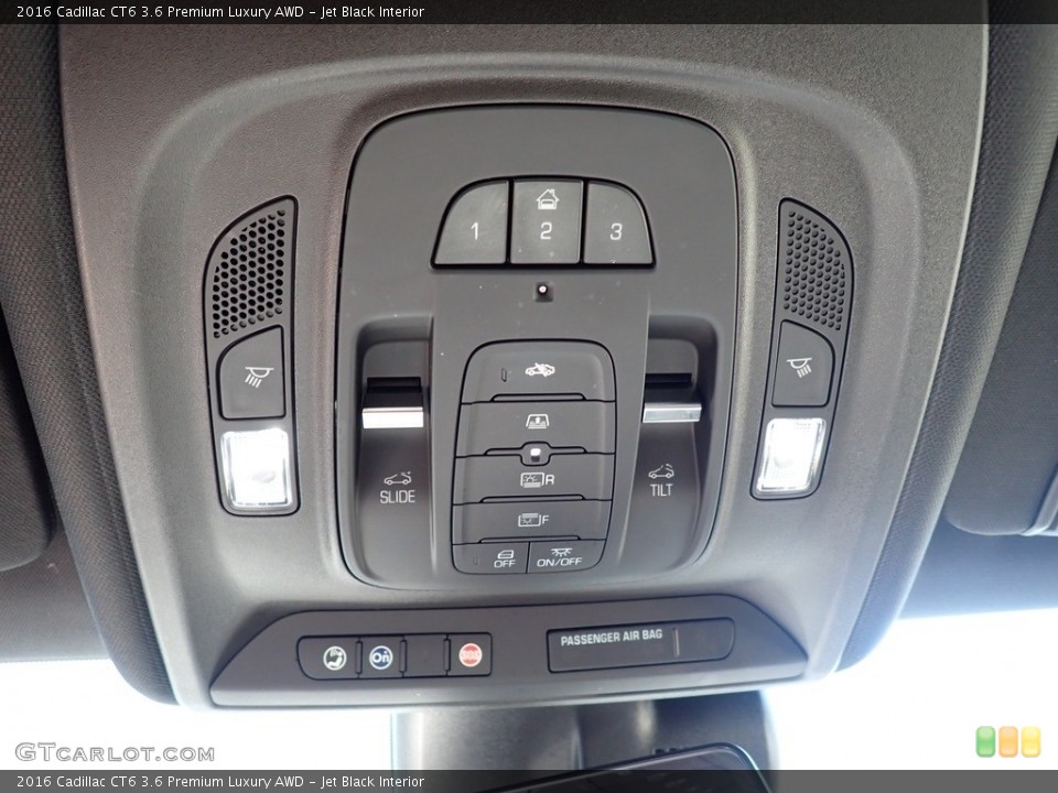 Jet Black Interior Controls for the 2016 Cadillac CT6 3.6 Premium Luxury AWD #141801054