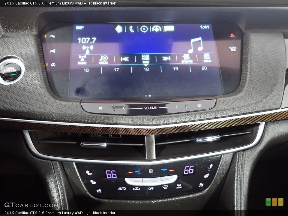 Jet Black Interior Controls for the 2016 Cadillac CT6 3.6 Premium Luxury AWD #141801071