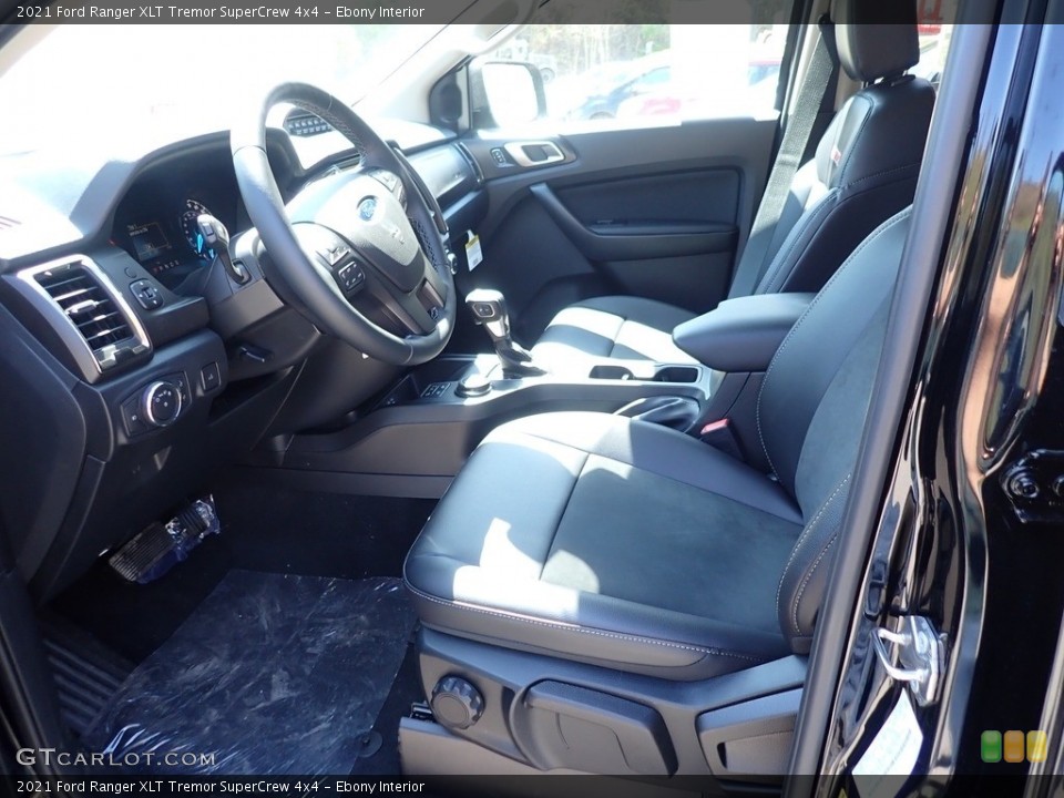 Ebony Interior Front Seat for the 2021 Ford Ranger XLT Tremor SuperCrew 4x4 #141802385