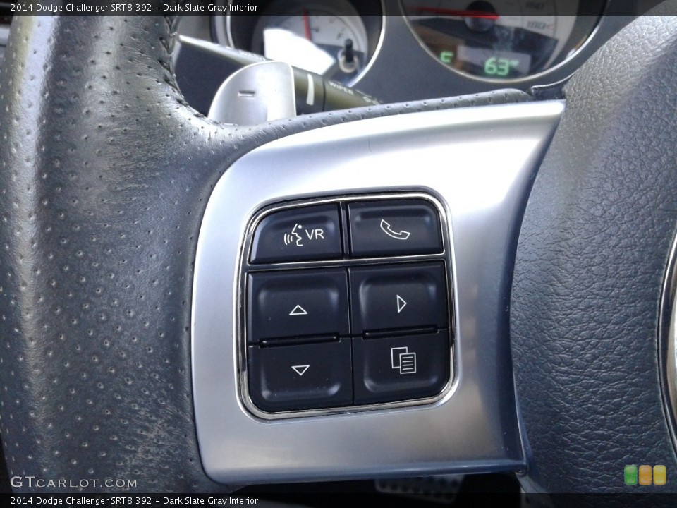 Dark Slate Gray Interior Steering Wheel for the 2014 Dodge Challenger SRT8 392 #141804154