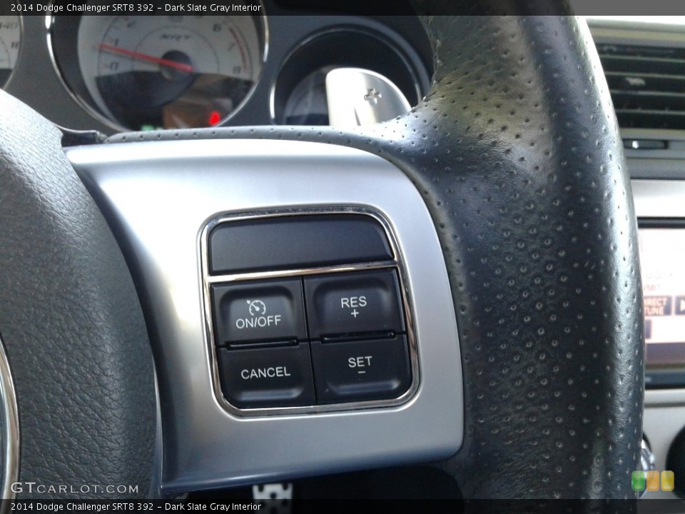 Dark Slate Gray Interior Steering Wheel for the 2014 Dodge Challenger SRT8 392 #141804178