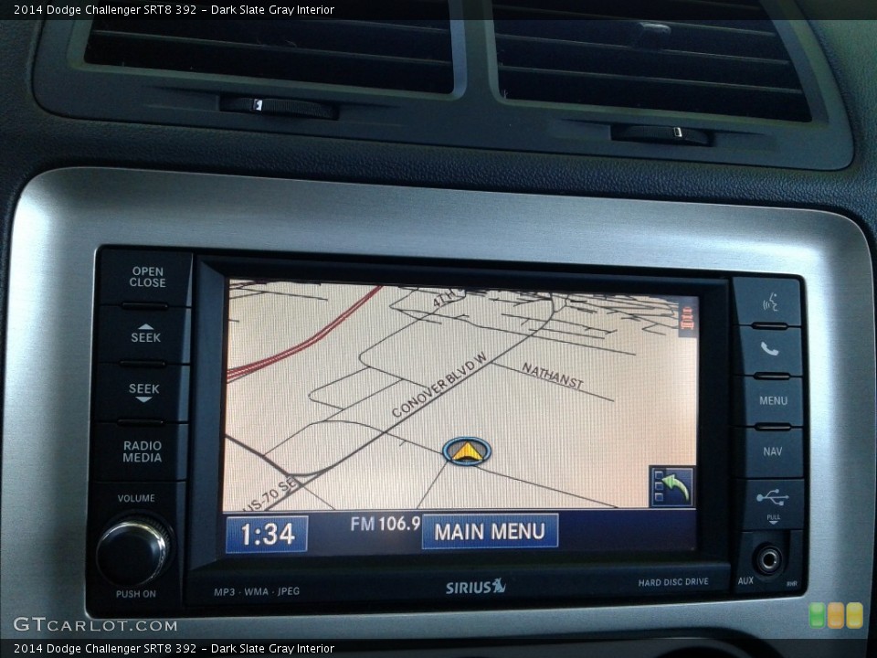 Dark Slate Gray Interior Navigation for the 2014 Dodge Challenger SRT8 392 #141804277