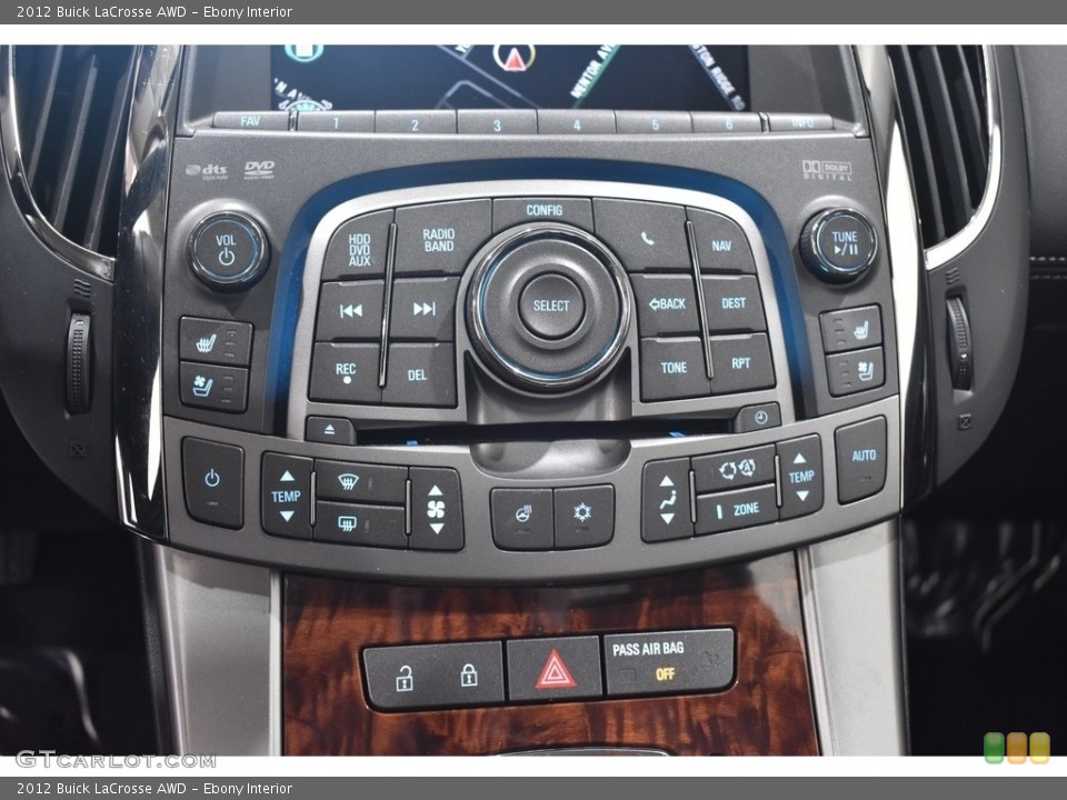 Ebony Interior Controls for the 2012 Buick LaCrosse AWD #141805906