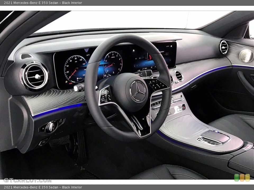 Black Interior Dashboard for the 2021 Mercedes-Benz E 350 Sedan #141811462