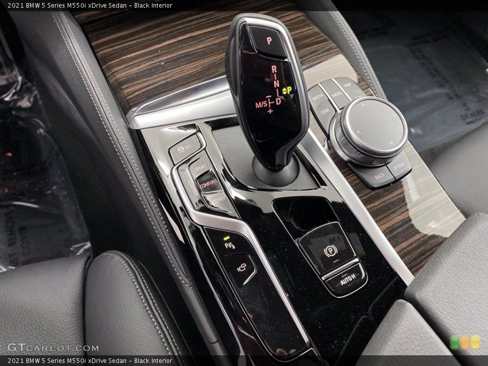 Black Interior Transmission for the 2021 BMW 5 Series M550i xDrive Sedan #141812322