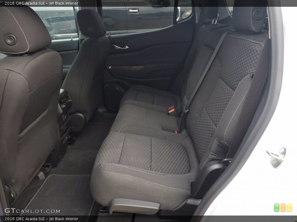 Jet Black Interior Rear Seat for the 2018 GMC Acadia SLE #141814207