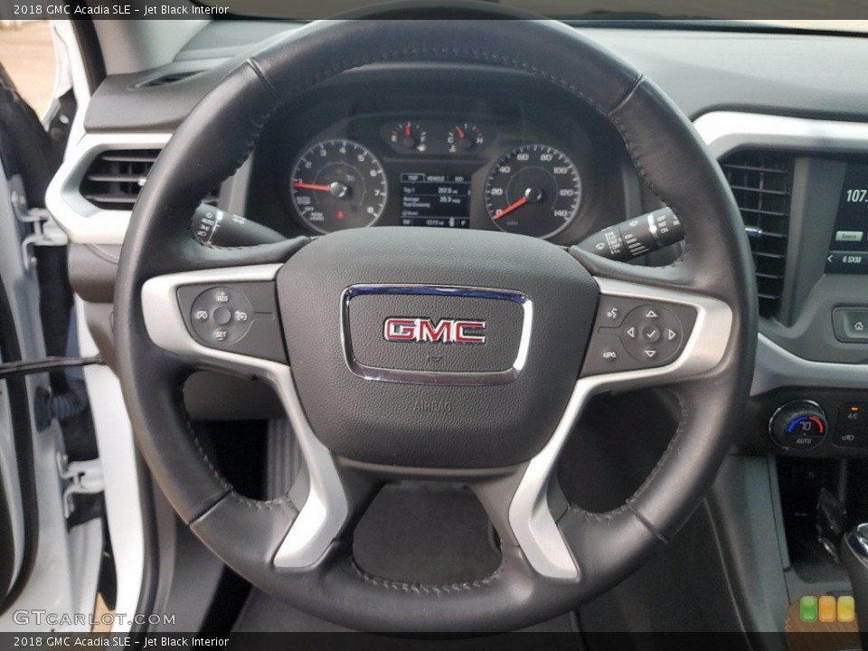 Jet Black Interior Steering Wheel for the 2018 GMC Acadia SLE #141814447