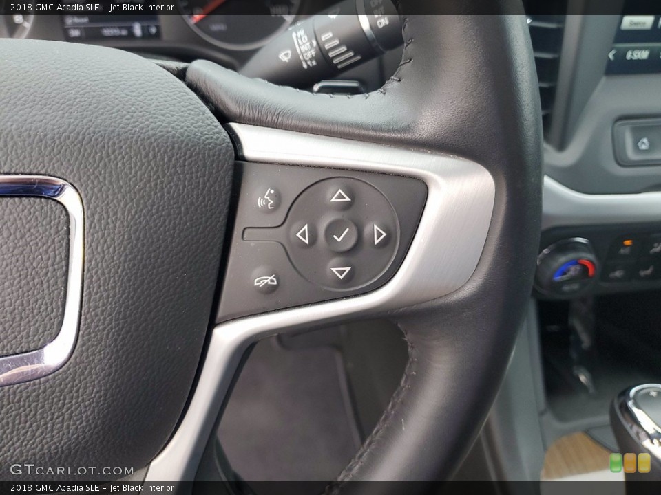 Jet Black Interior Steering Wheel for the 2018 GMC Acadia SLE #141814498