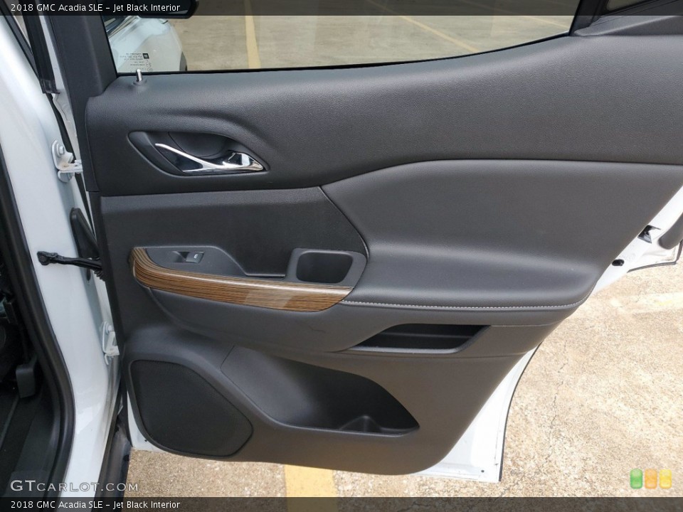Jet Black Interior Door Panel for the 2018 GMC Acadia SLE #141814750