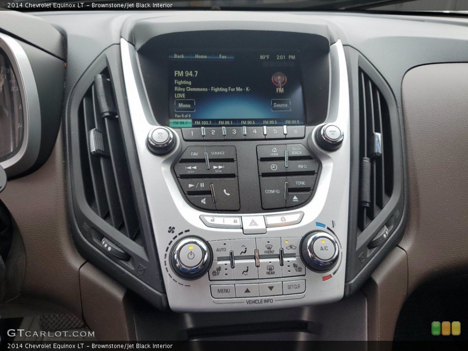 Brownstone/Jet Black Interior Controls for the 2014 Chevrolet Equinox LT #141817987