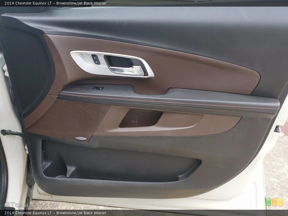 Brownstone/Jet Black Interior Door Panel for the 2014 Chevrolet Equinox LT #141818113
