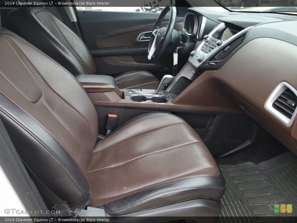 Brownstone/Jet Black Interior Front Seat for the 2014 Chevrolet Equinox LT #141818125
